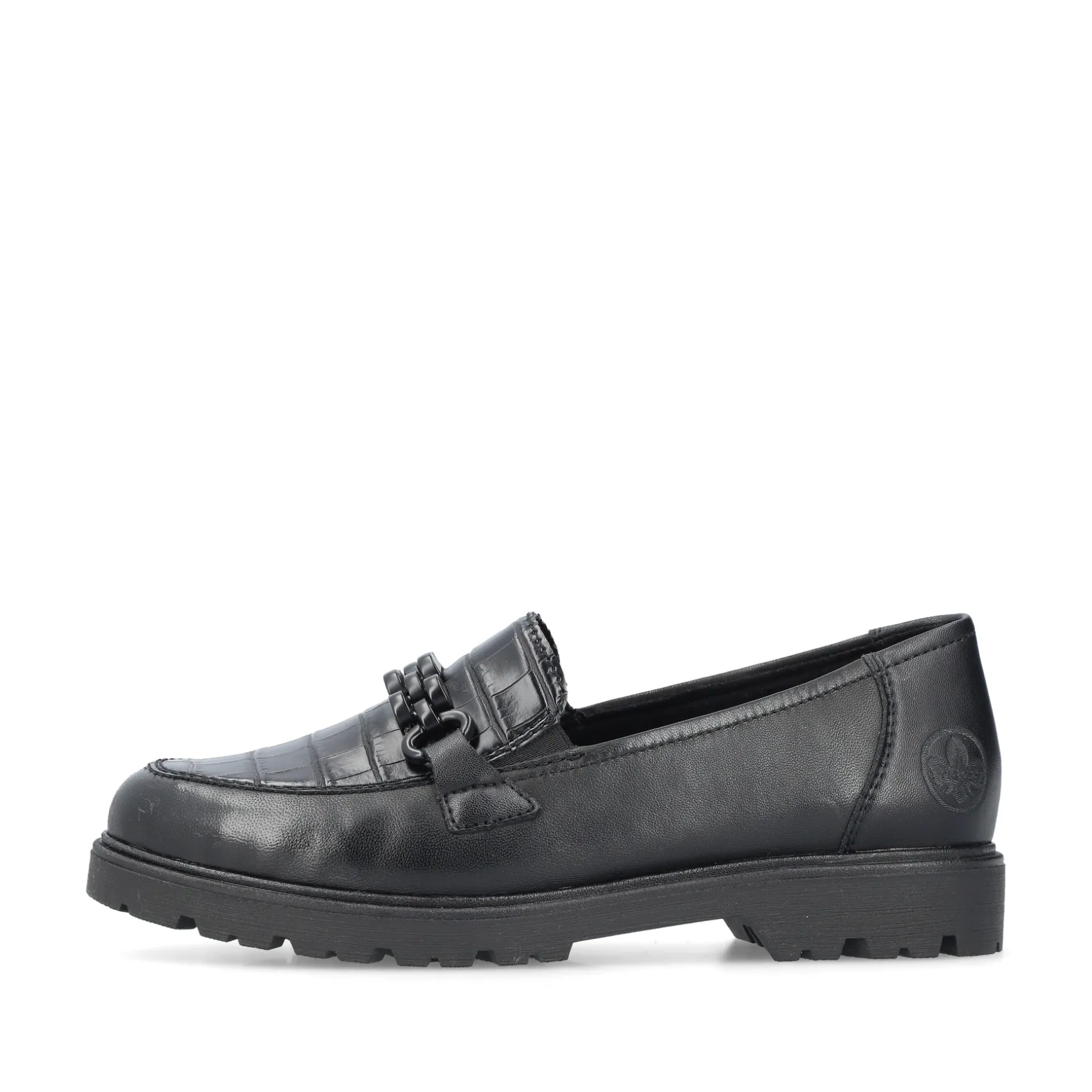 Rieker Damen Slipper tiefschwarz