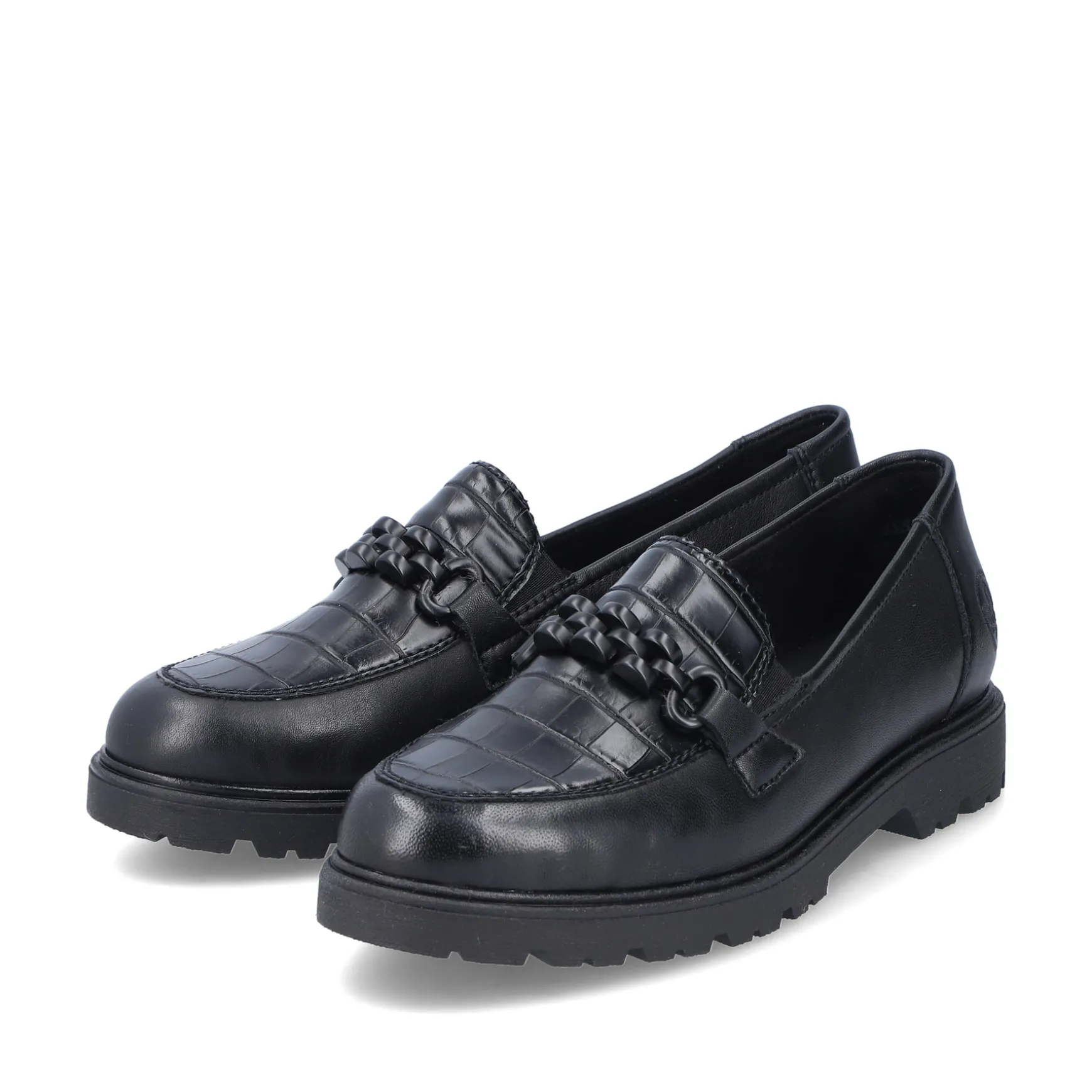 Rieker Damen Slipper tiefschwarz