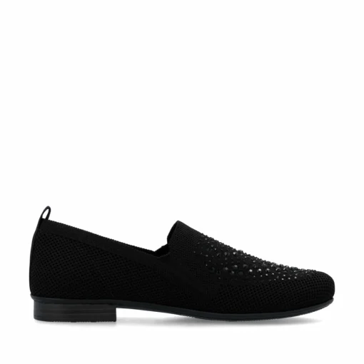 Rieker Damen Slipper tiefschwarz