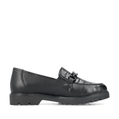 Rieker Damen Slipper tiefschwarz