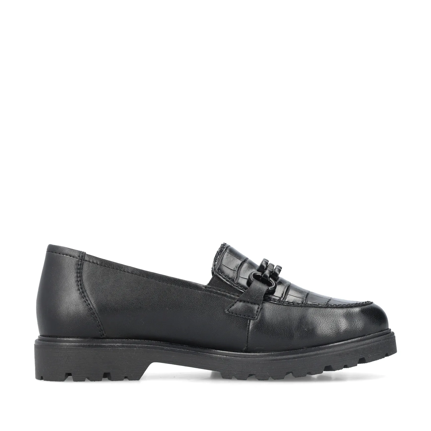 Rieker Damen Slipper tiefschwarz