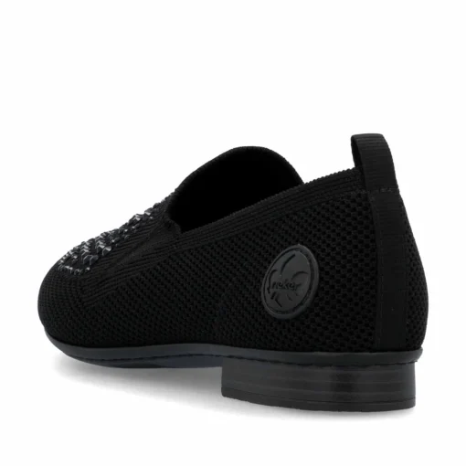 Rieker Damen Slipper tiefschwarz