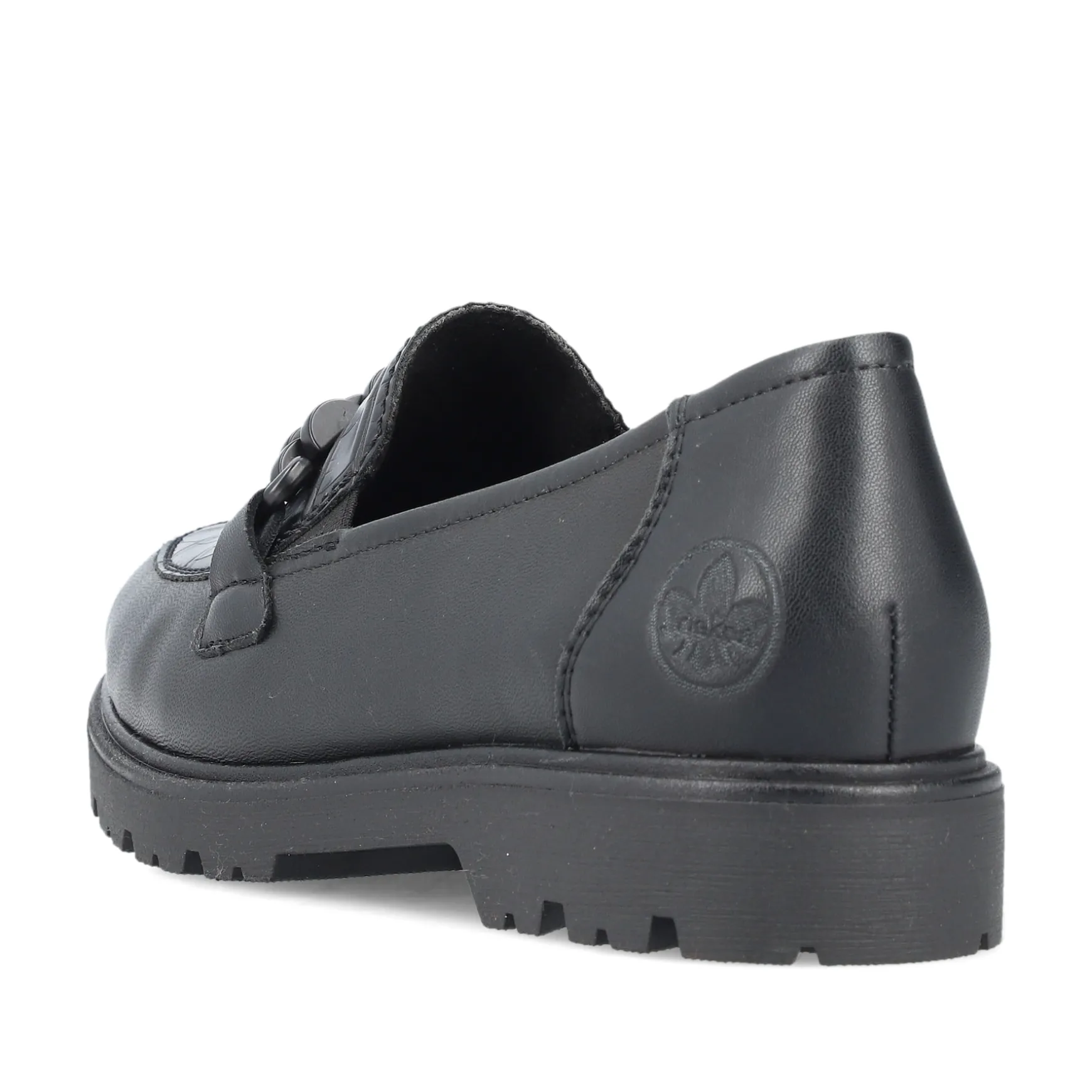 Rieker Damen Slipper tiefschwarz