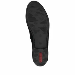 Rieker Damen Slipper tiefschwarz