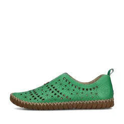 Rieker Damen Slipper waldgrün