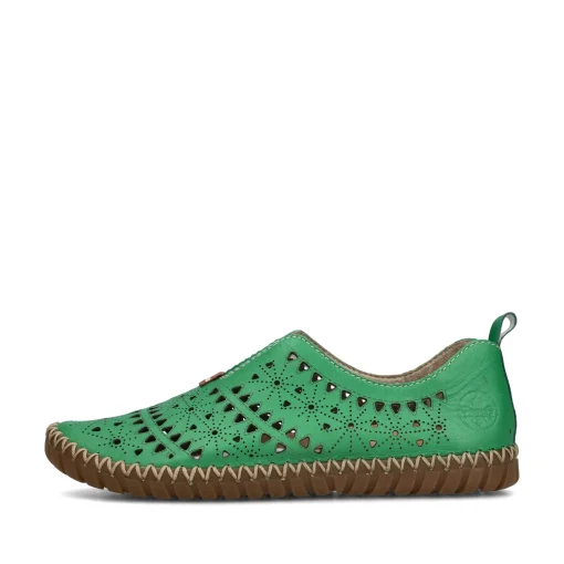 Rieker Damen Slipper waldgrün