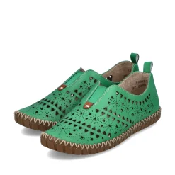Rieker Damen Slipper waldgrün