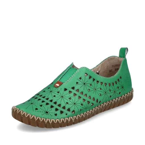 Rieker Damen Slipper waldgrün