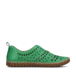 Rieker Damen Slipper waldgrün