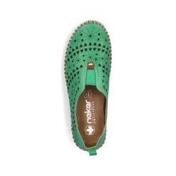 Rieker Damen Slipper waldgrün
