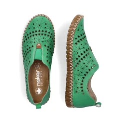 Rieker Damen Slipper waldgrün
