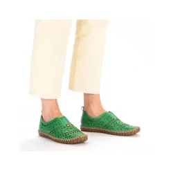 Rieker Damen Slipper waldgrün