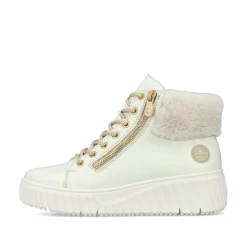 Rieker Damen Sneaker High kristallweiß