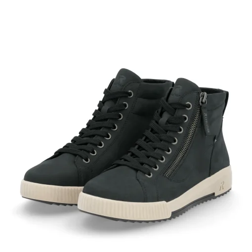 Rieker Damen Sneaker High graublau
