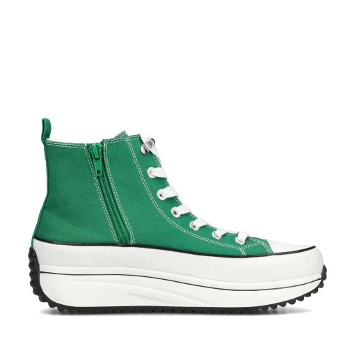 Rieker Damen Sneaker High grasgrün