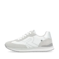 Rieker Damen Sneaker Low pearl-white clay-beige