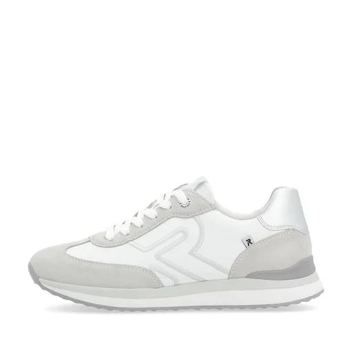 Rieker Damen Sneaker Low pearl-white clay-beige