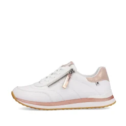 Rieker Damen Sneaker Low swan-white rose