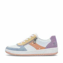 Rieker Damen Sneaker Low weiss-bunt