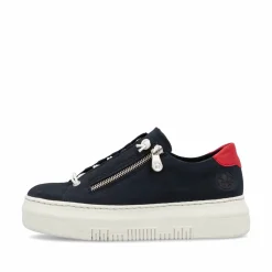 Rieker Damen Sneaker Low stahlblau