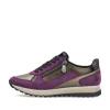 Rieker Damen Sneaker Low flieder-bronze