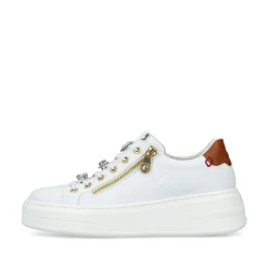 Rieker Damen Sneaker Low schneeweiss