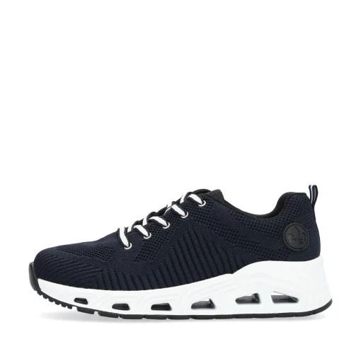 Rieker Damen Sneaker Low stahlblau