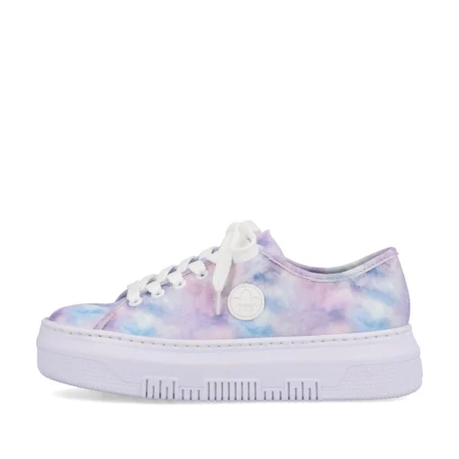 Rieker Damen Sneaker Low multi-kristallweiß