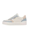 Rieker Damen Sneaker Low vanilla-white light-blue