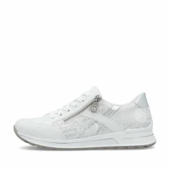 Rieker Damen Sneaker Low reinweiss