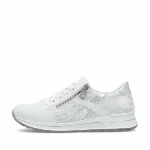 Rieker Damen Sneaker Low reinweiss