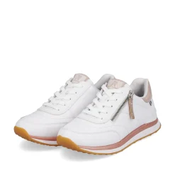 Rieker Damen Sneaker Low swan-white rose