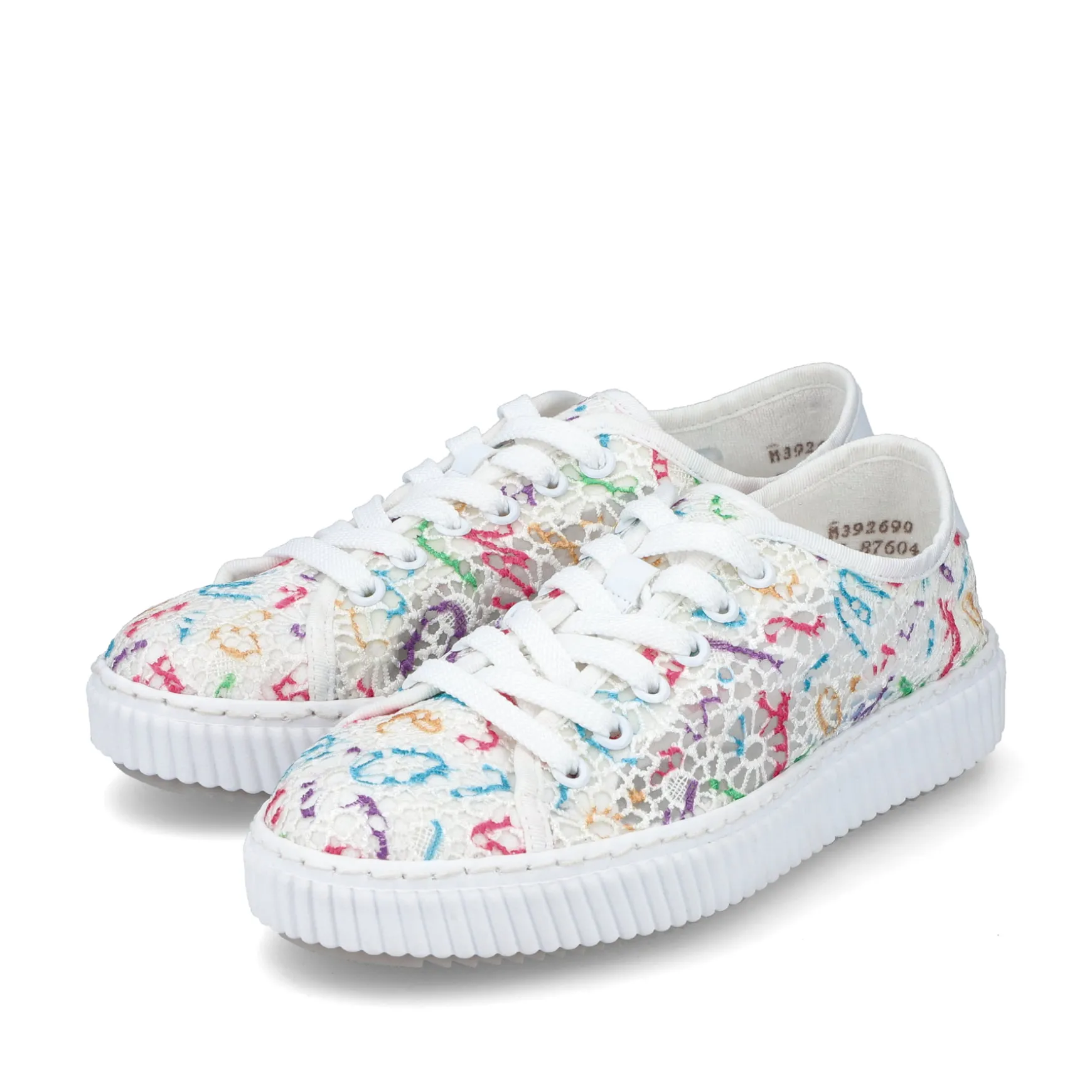 Rieker Damen Sneaker Low multi-schneeweiss
