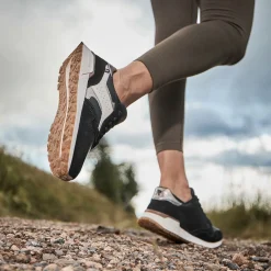 Rieker Damen Sneaker Low urbanschwarz-cremeweiß