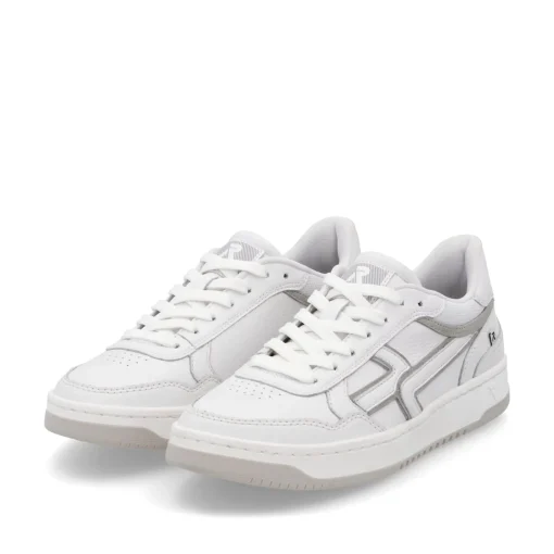 Rieker Damen Sneaker Low frostweiß-grau