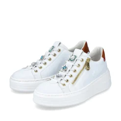 Rieker Damen Sneaker Low schneeweiss