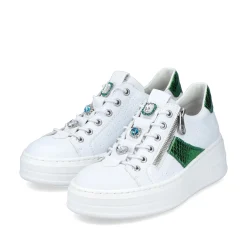 Rieker Damen Sneaker Low eisweiss