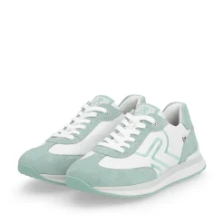 Rieker Damen Sneaker Low frost-white aquamarine