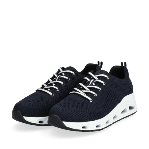 Rieker Damen Sneaker Low stahlblau