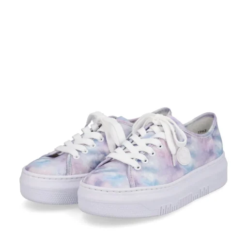 Rieker Damen Sneaker Low multi-kristallweiß