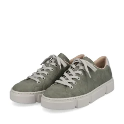 Rieker Damen Sneaker Low olivgrün-sandbeige