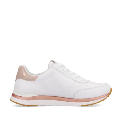 Rieker Damen Sneaker Low swan-white rose