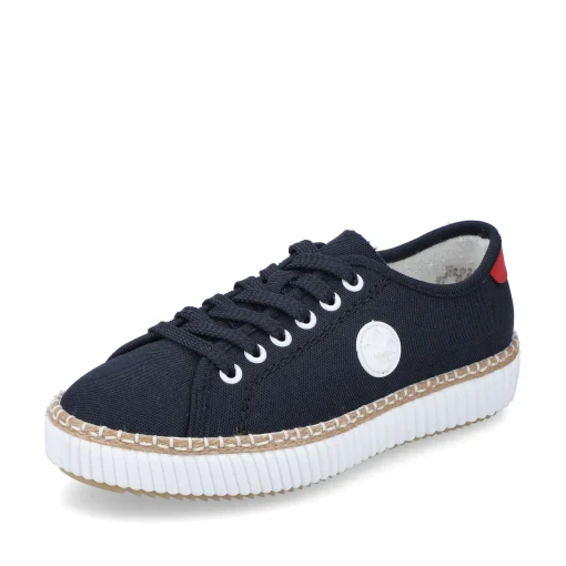Rieker Damen Sneaker Low stahlblau