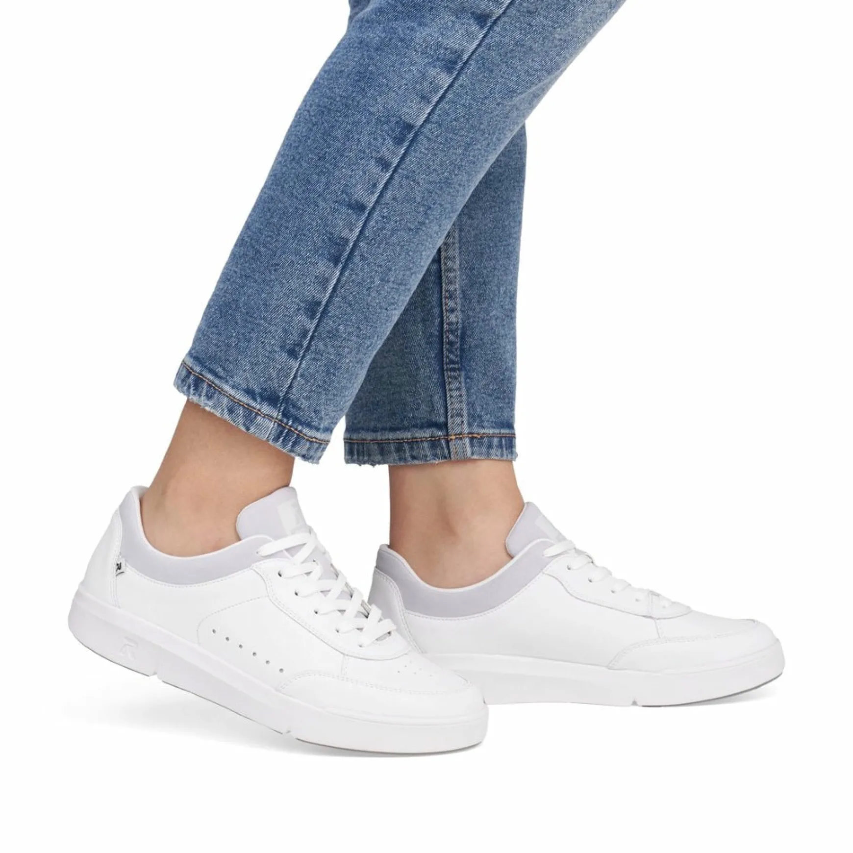 Rieker Damen Sneaker Low quartz-white light-grey
