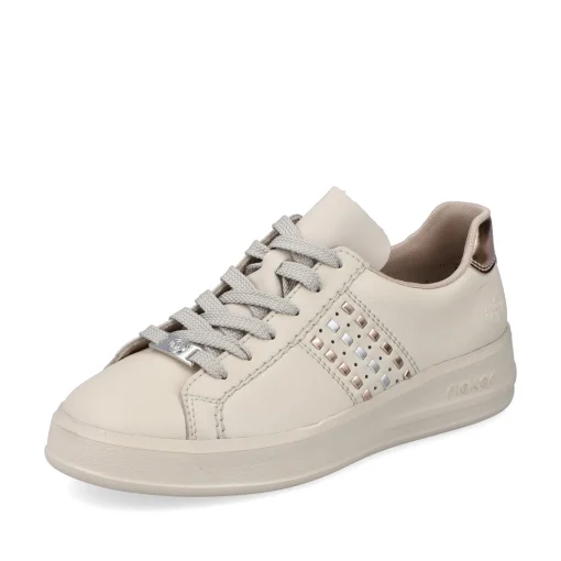 Rieker Damen Sneaker Low hellbeige