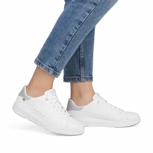 Rieker Damen Sneaker Low frost white