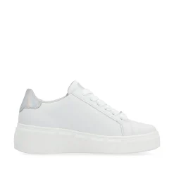 Rieker Damen Sneaker Low clear white