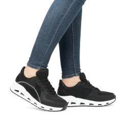 Rieker Damen Sneaker Low nachtschwarz