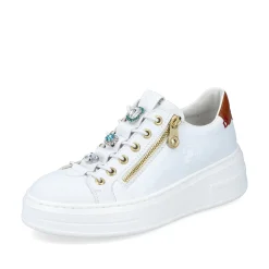 Rieker Damen Sneaker Low schneeweiss