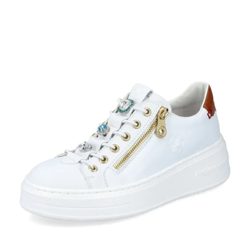 Rieker Damen Sneaker Low schneeweiss